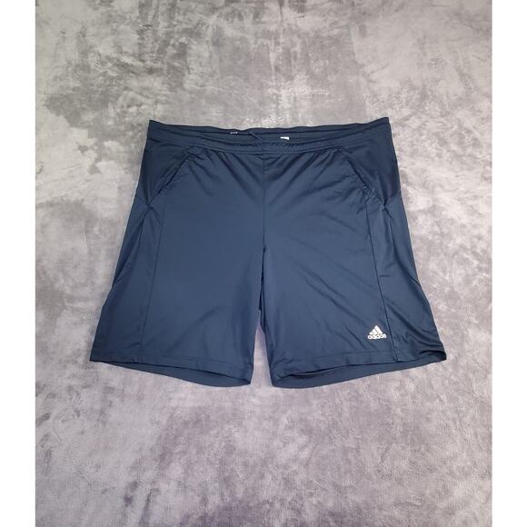 Adidas Sz L Mens Clima365 Athletic Shorts Blue Active Basketball Casual C2-6 - Picture 1 of 9